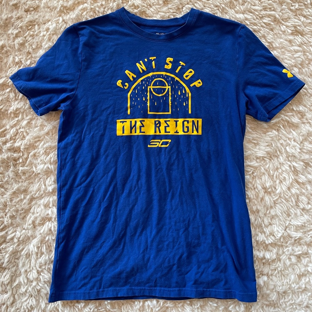 EUC Under Armour Golden State Warriors basketball shirt youth size XL